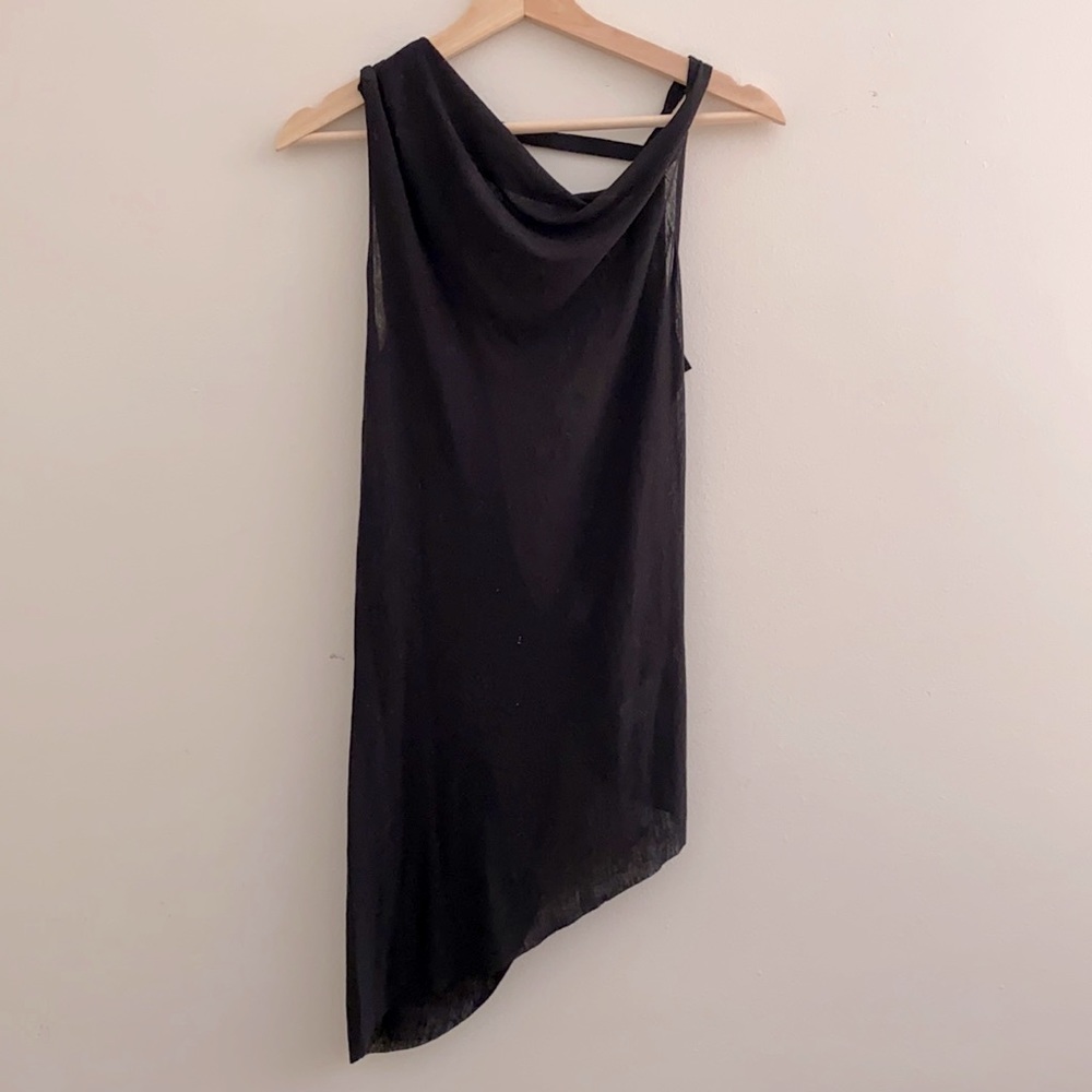 Helmut Lang Small Sheer Black Top